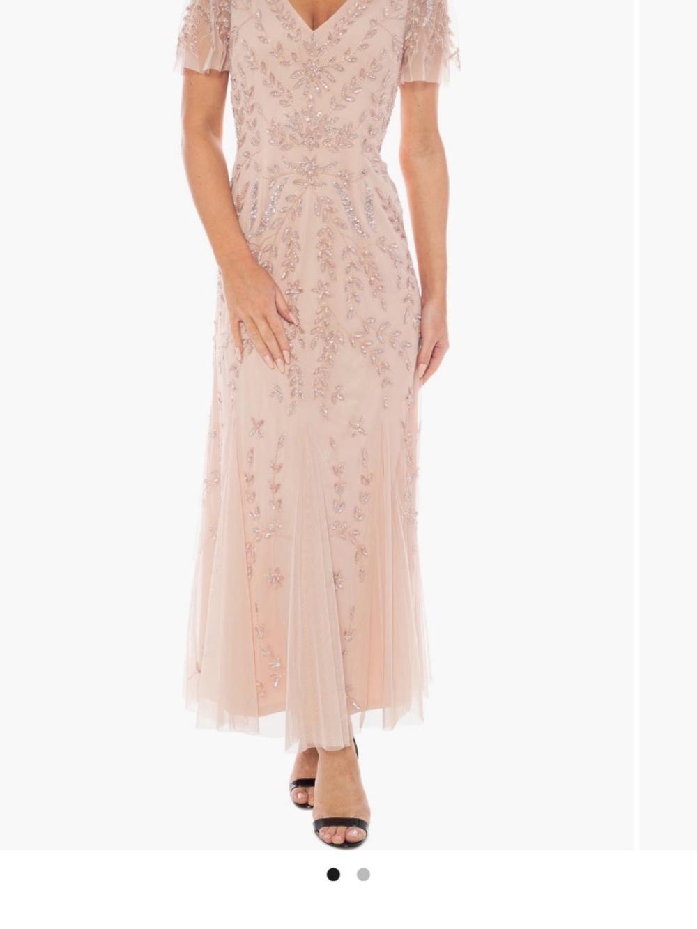 Marina Beaded Godet Gown
